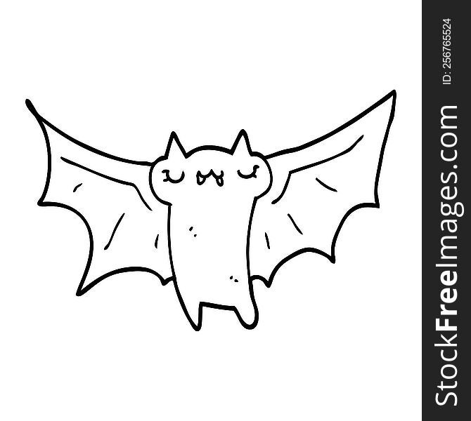 cute cartoon halloween bat