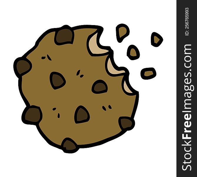 Cartoon Doodle Chocolate Biscuit