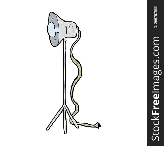 cartoon photography studio lamp