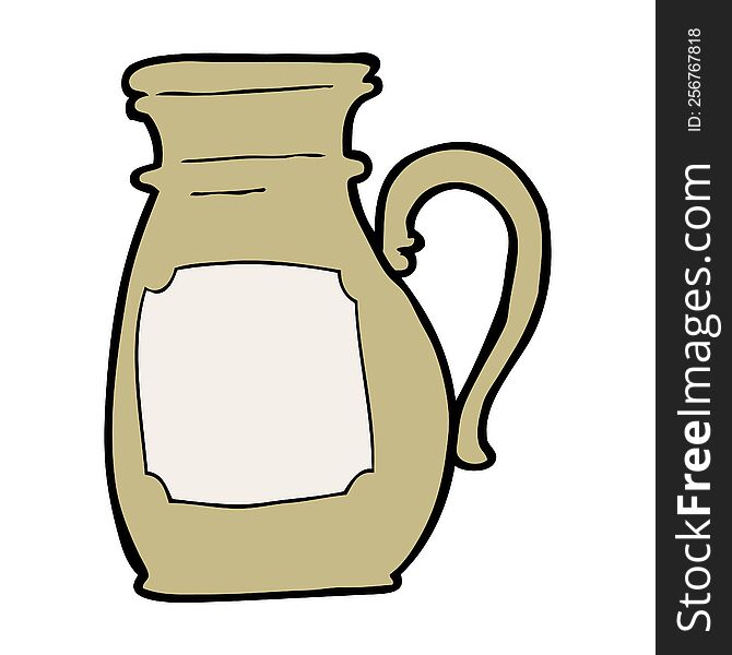 cartoon jug