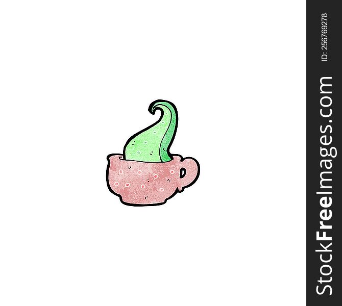 Cartoon Tentacle In Teacup