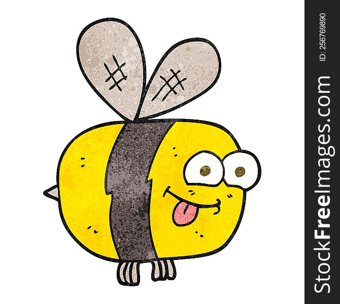 Textured Cartoon Bee