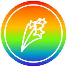 Shooting Stars Circular In Rainbow Spectrum Royalty Free Stock Photo Shooting Stars Circular In Rainbow Spectrum Royalty Free Stock Photo