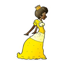 Cartoon Princess Royalty Free Stock Photo
