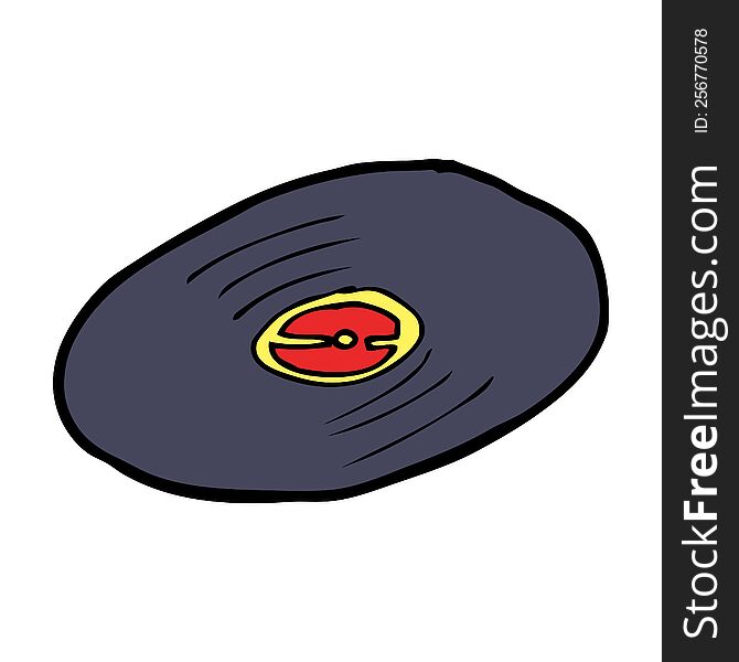 cartoon vinyl record