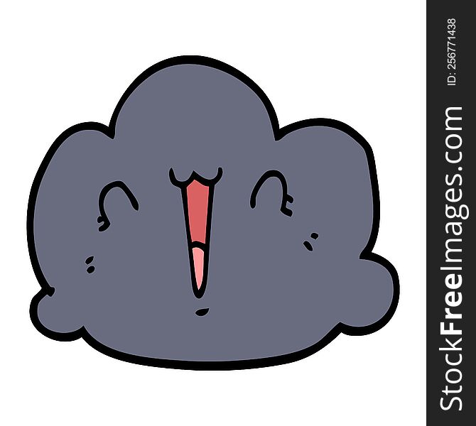 happy cloud cartoon