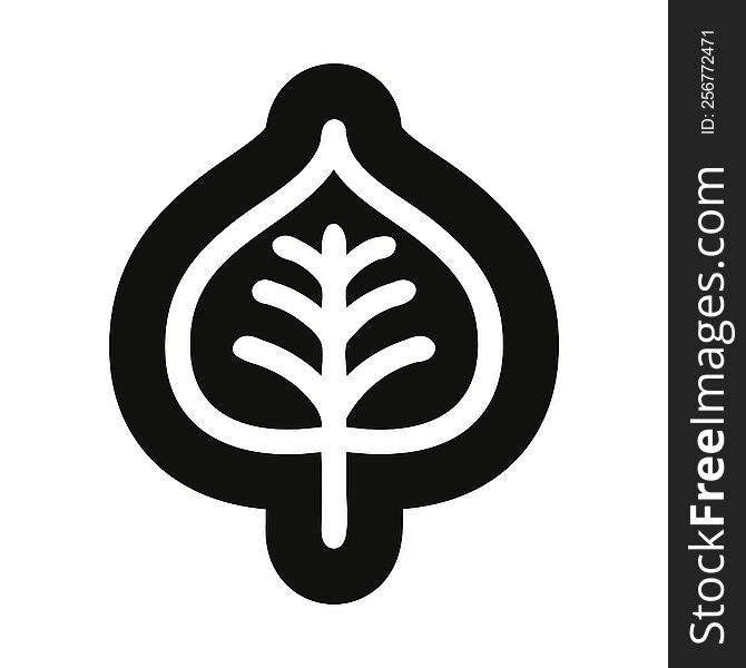 natural leaf icon symbol