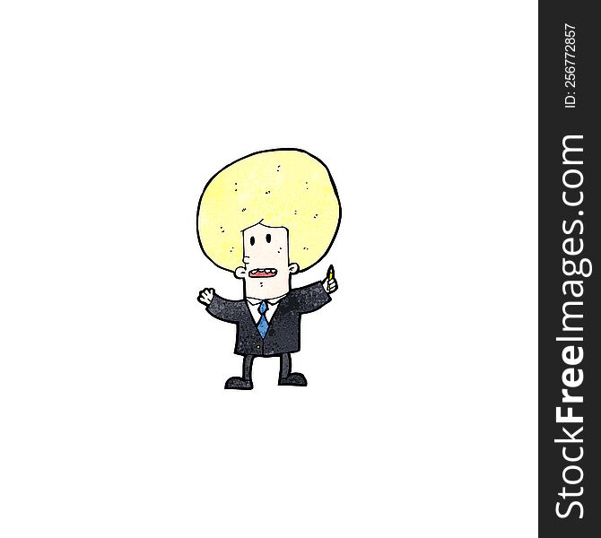 Cartoon Businessman In Suit