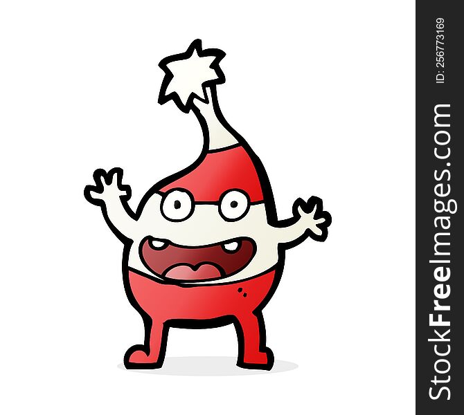 Cartoon Funny Christmas Creature