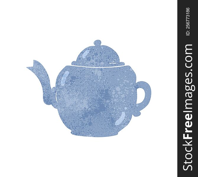 Retro Cartoon Teapot