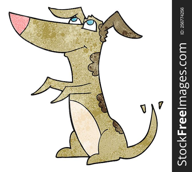 Textured Cartoon Dog