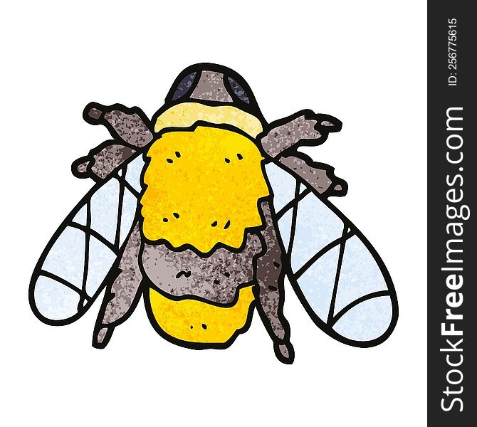 Cartoon Doodle Doodled Bee