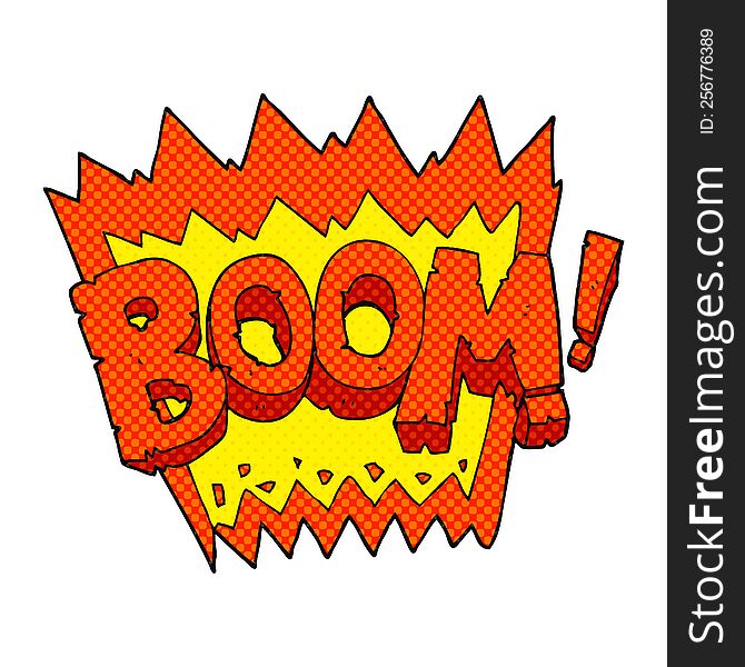 Cartoon Boom Symbol