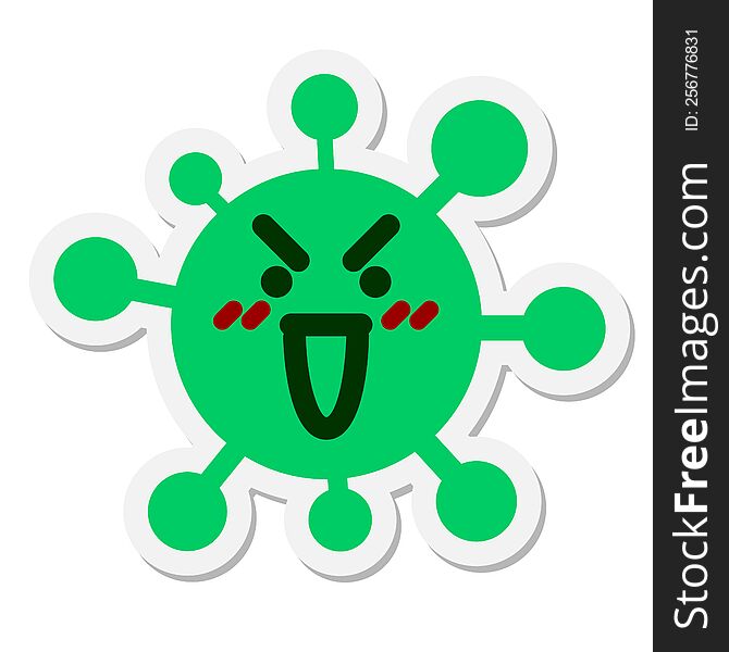 victorious mean virus sticker