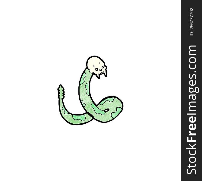 spooky snake cartoon