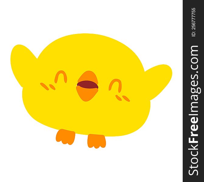 cute cartoon baby bird