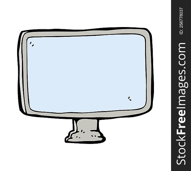 Cartoon Computer Screen