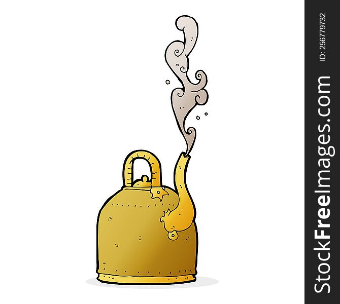 old iron kettle cartoon