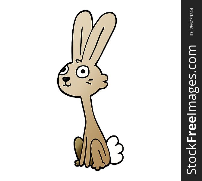 Cartoon Doodle Rabbit