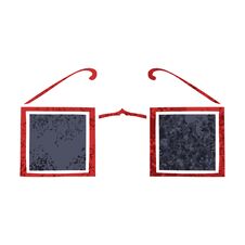 Retro Illustration Style Cartoon Xray Glasses Royalty Free Stock Image
