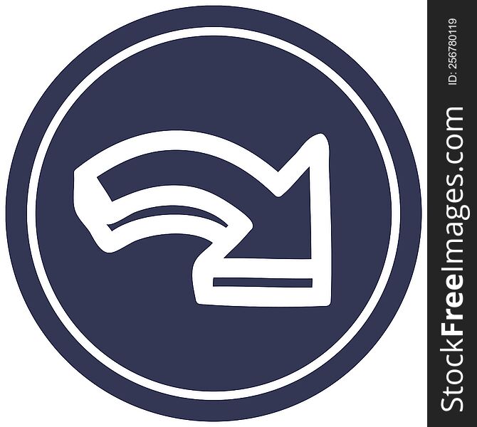 direction arrow circular icon symbol