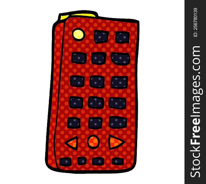 cartoon doodle remote control