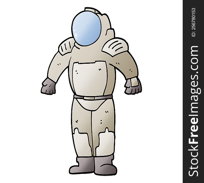 vector gradient illustration cartoon space man