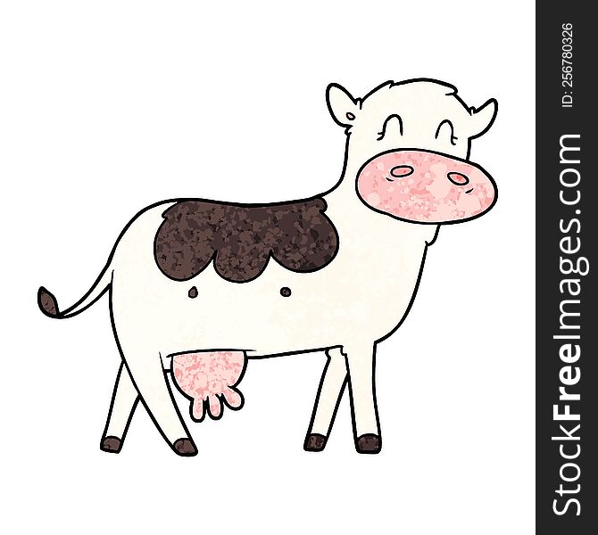 cartoon dairy cow. cartoon dairy cow