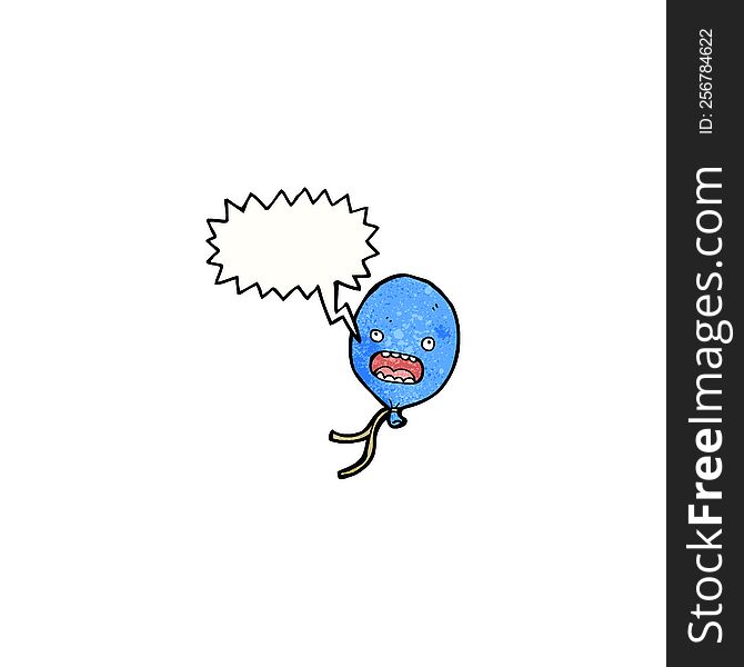 floating balloon cartoon character