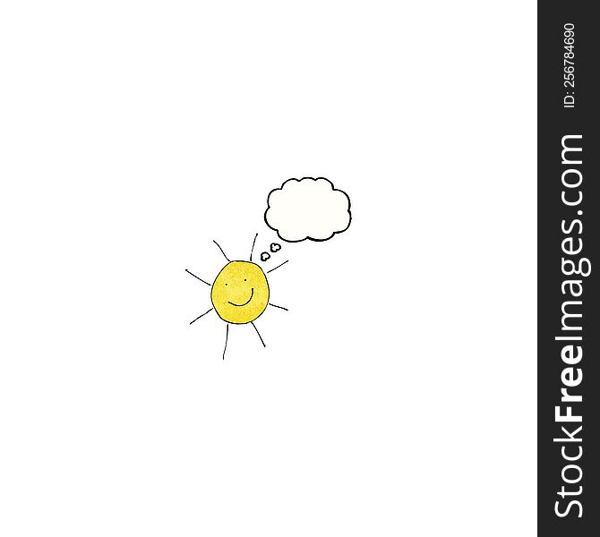Child S Drawing Of Sunny Weather