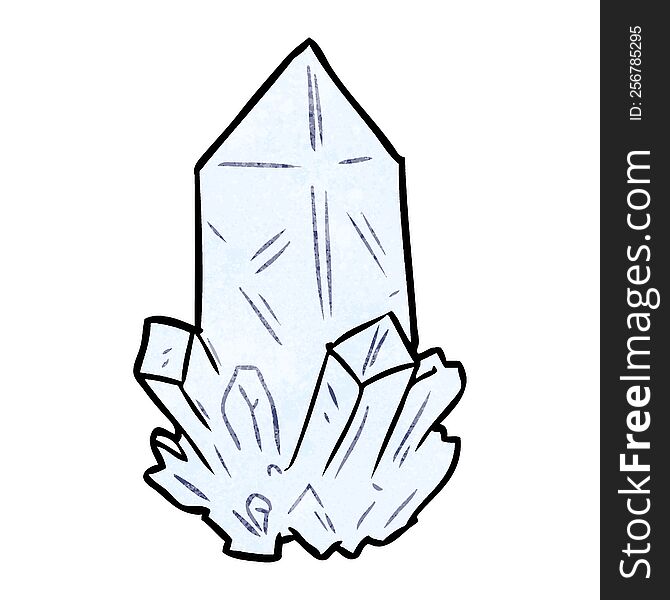 cartoon quartz crystal. cartoon quartz crystal