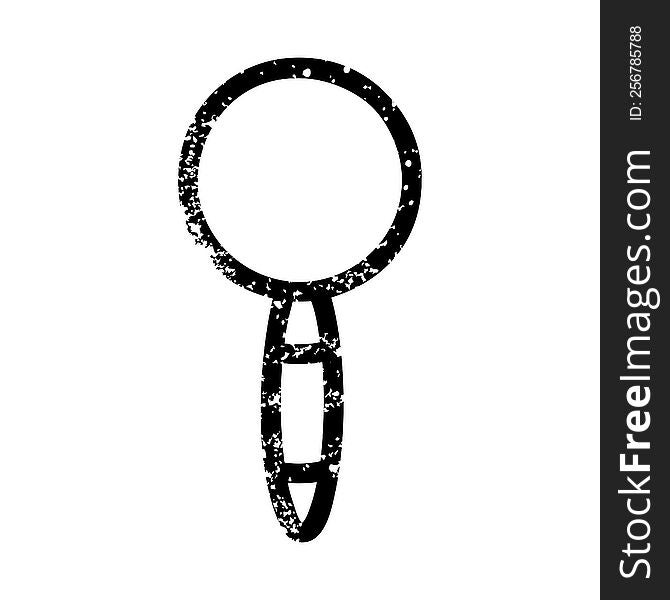 magnifying glass distressed icon symbol