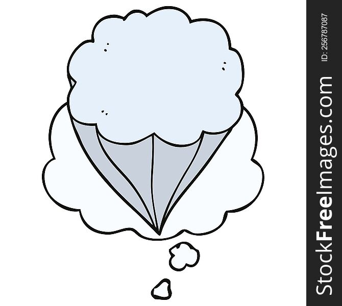 Cartoon Cloud Symbol And Thought Bubble