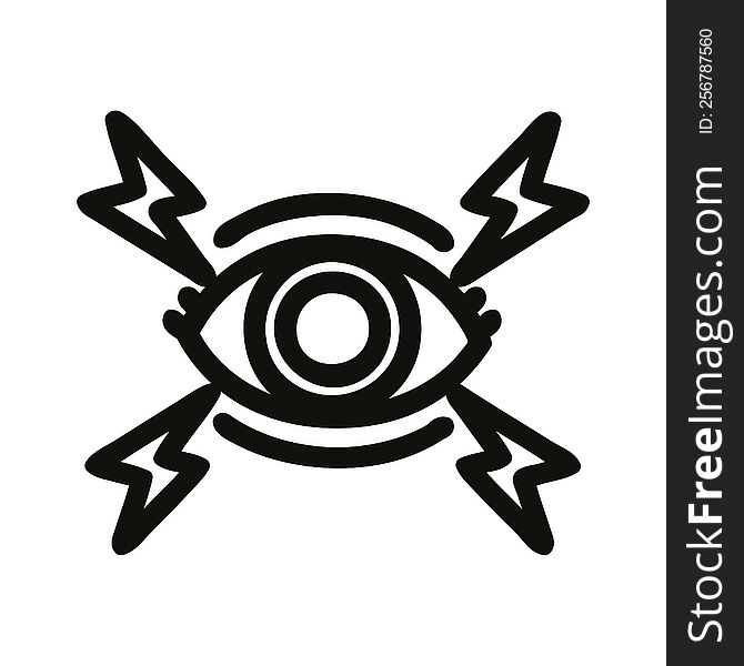 mystic eye icon symbol