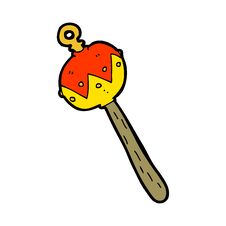 Cartoon Old Rattle Royalty Free Stock Images