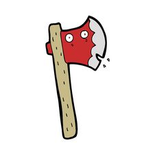 Cartoon Axe Stock Image