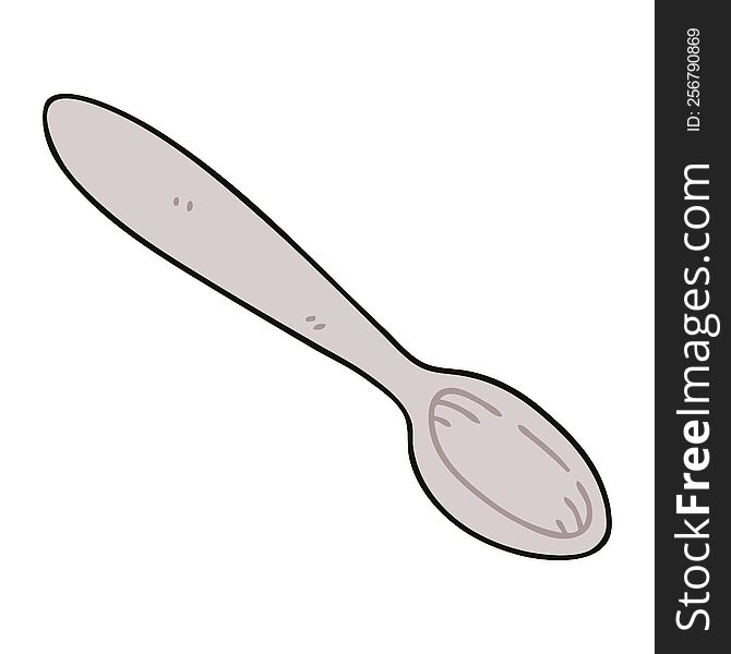 hand drawn quirky cartoon spoon. hand drawn quirky cartoon spoon