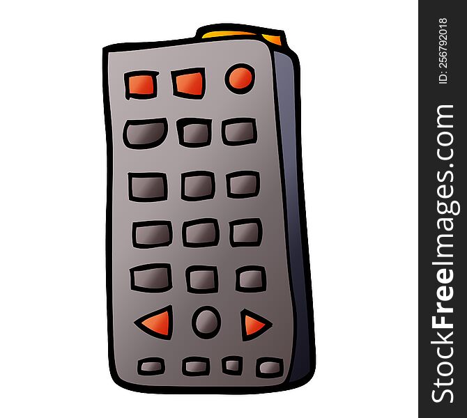 cartoon doodle remote control