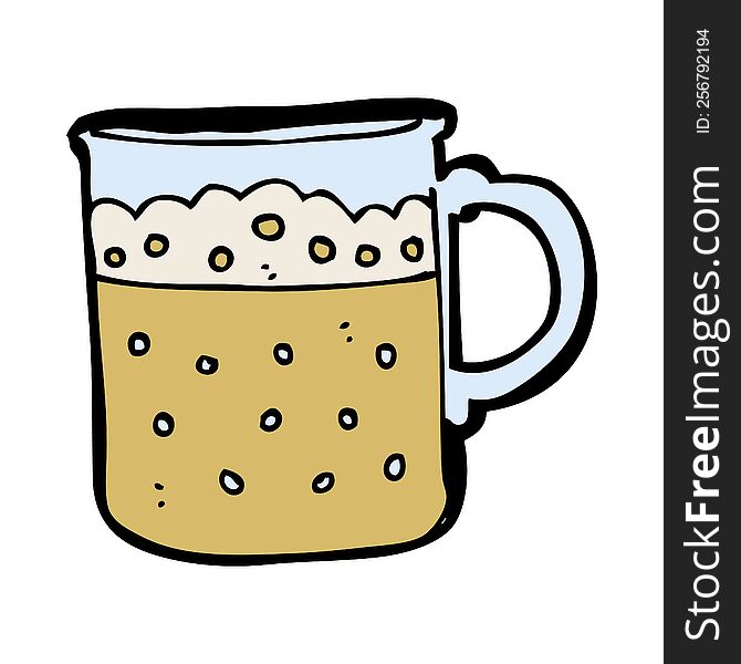 cartoon mug of beer