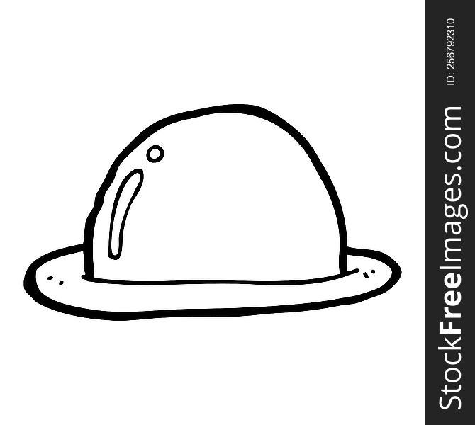 cartoon bowler hat