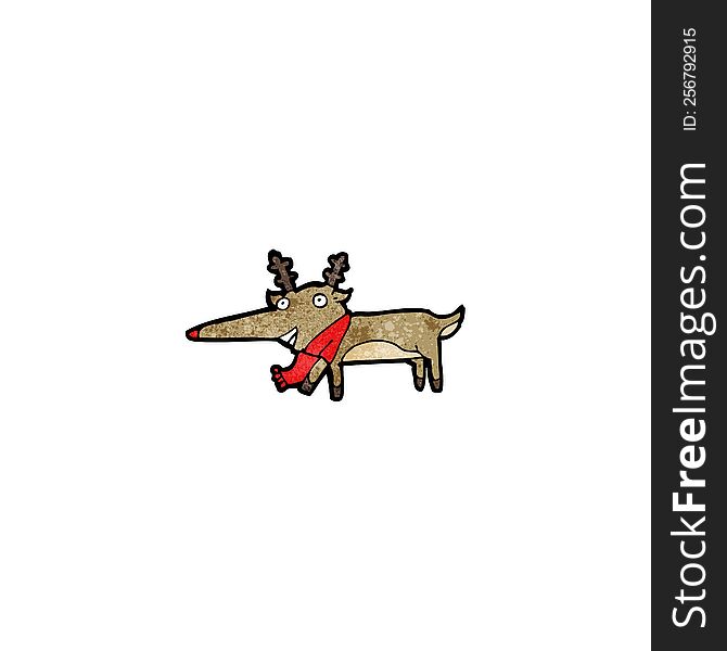 cartoon rudolf red nosed reindeer