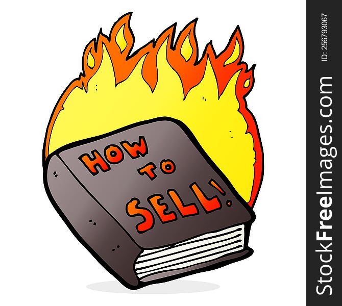 cartoon how to sell book