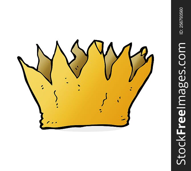 cartoon paper crown