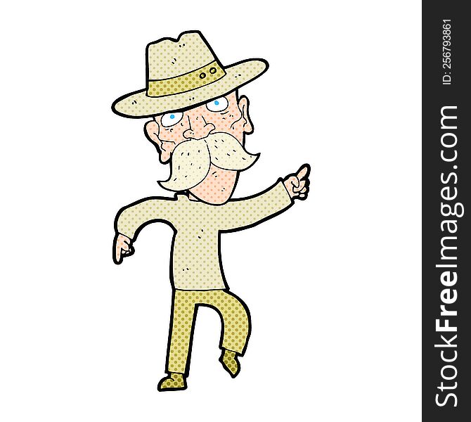 Cartoon Man In Hat