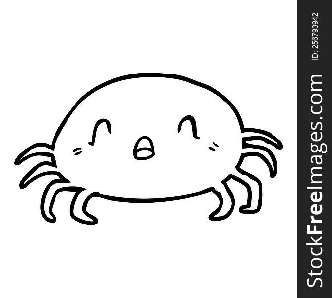 line drawing of a halloween spider. line drawing of a halloween spider
