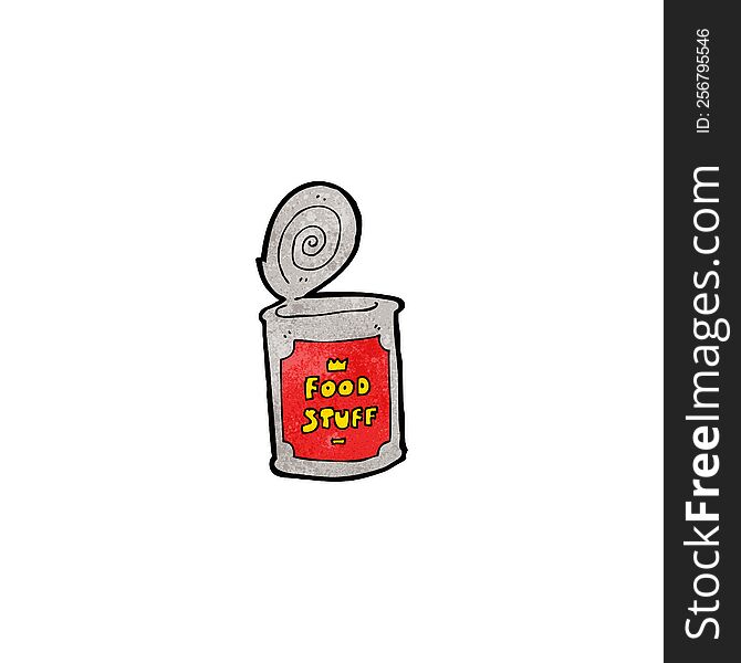 Cartoon Can Of Food