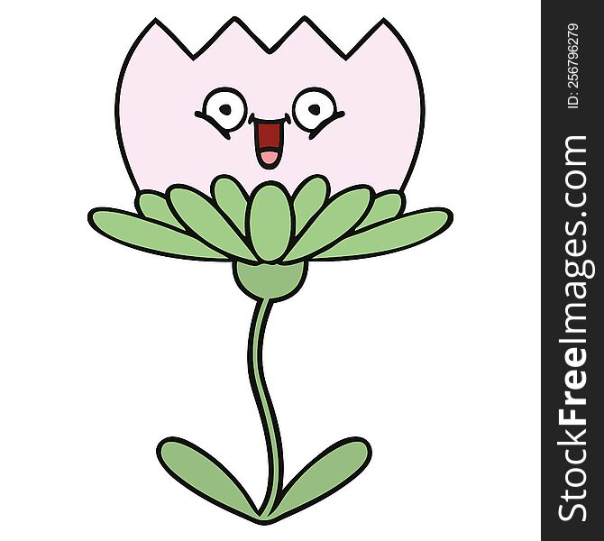 cute cartoon flower