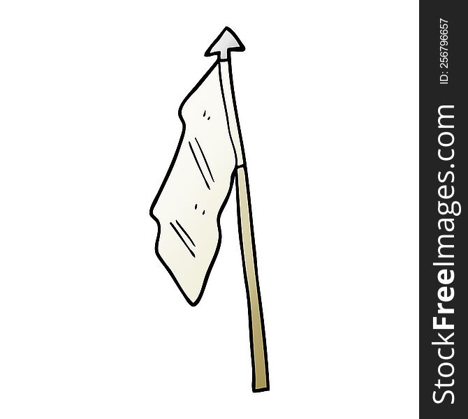 vector gradient illustration cartoon white flag