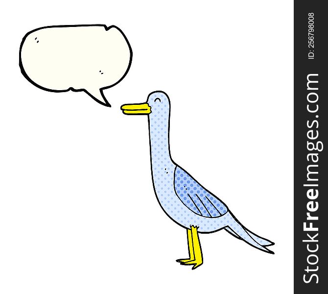 Comic Book Speech Bubble Cartoon Bird