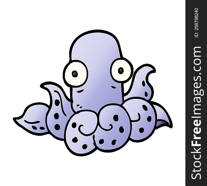 cartoon doodle funny octopus